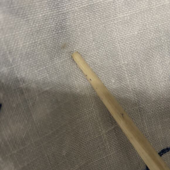 Chicos Linen Top Shirt Womens Sz 2‎ US 12 White Blue Paisley Floral Roll Tab - Picture 5 of 7